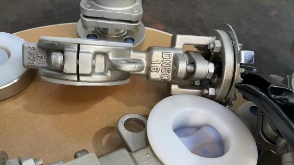 Затвор дисковый химический нержавеющий футерованный PTFE — фото 2